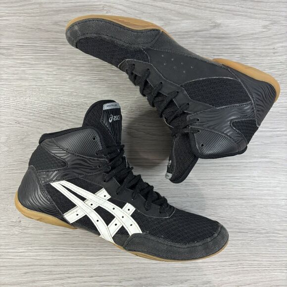 Asics Matflex 7 Men's Size 8.5 Wrestling Shoes, Black/White, athletic, training - Picture 5 of 12